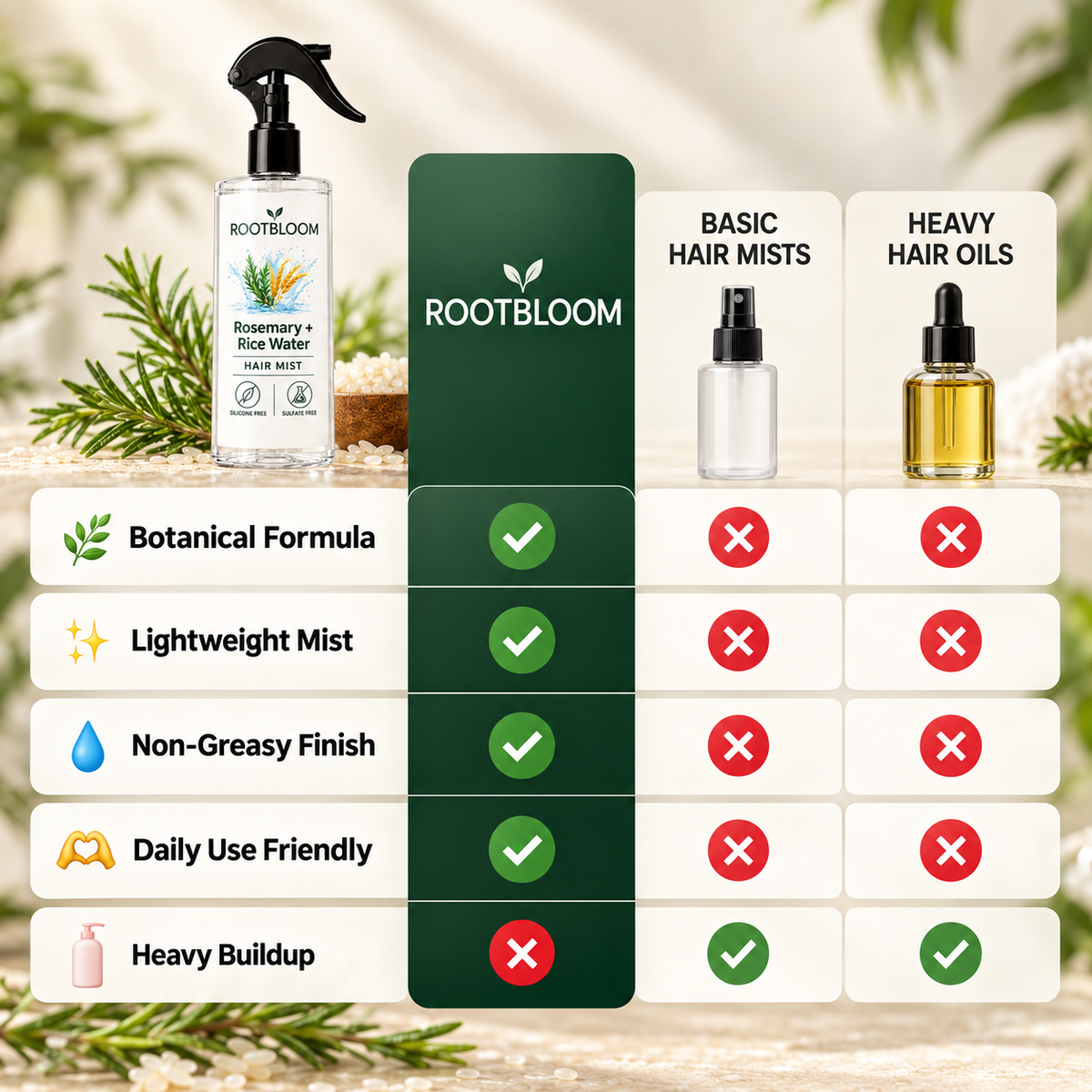 Rosemary & Rice Water Hair Mist
